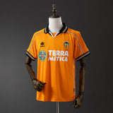 Valencia Jersey 1999-00 Away Retro Football Kit