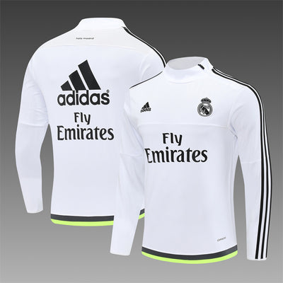 Retro Real Madrid Training Tracksuits 2015-16 Football Kit Soccer Jersey