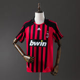 AC Milan Jersey 2007-08 Home Retro Football Kit