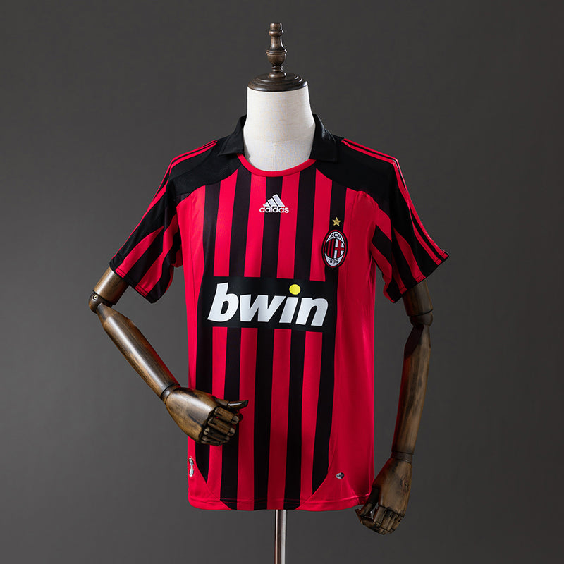 AC Milan Jersey 2007-08 Home Retro Football Kit