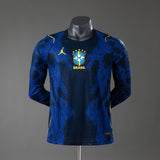 Player Version Brazil Away Jersey 2026 World Cup Long Sleeves Football Kit Soccer Shirt