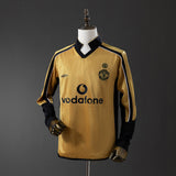 Man United Jersey 2001-02 Double-sided Retro Football Kit Long Sleeves