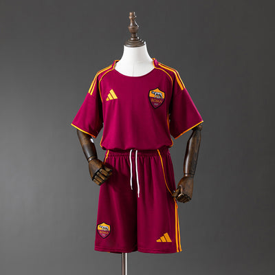 Kids AS Roma Jersey 25/26 Home Football Kit