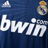 Real Madrid Jersey 2010-11 Away Retro Kit Long Sleeves