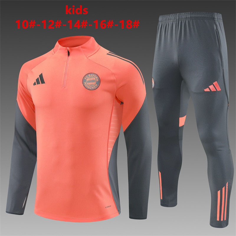 Kids Bayern Munich Training Tracksuits 25/26 Football Kit Soccer Jersey