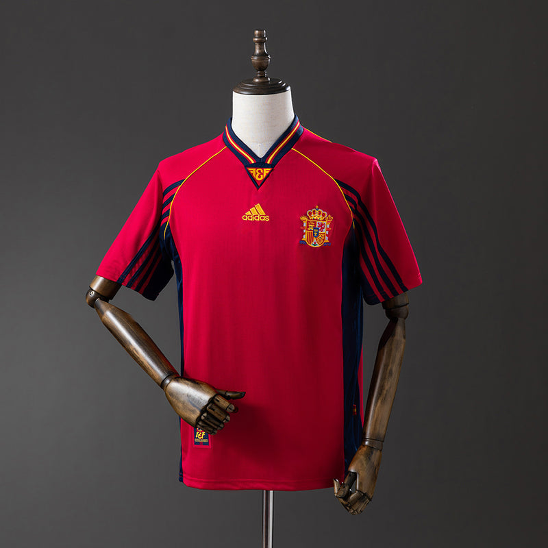 Spain Jersey 1998 Home Retro Football Kit