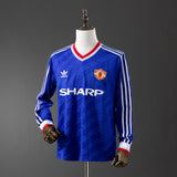 Man United Jersey 1986-88 Third Retro Kit Long Sleeves