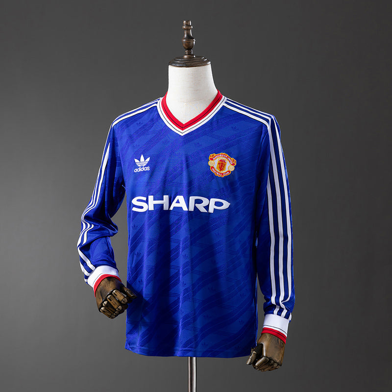 Manchester United Jersey 1986-88 Third Retro Kit Long Sleeves