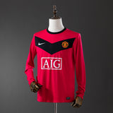 Man United Jersey 2009-10 Home Retro Kit Long Sleeves