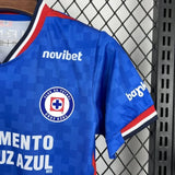 Kids Cruz Azul Jersey 25/26 Home Football Kit Soccer Jersey - PalmSportss