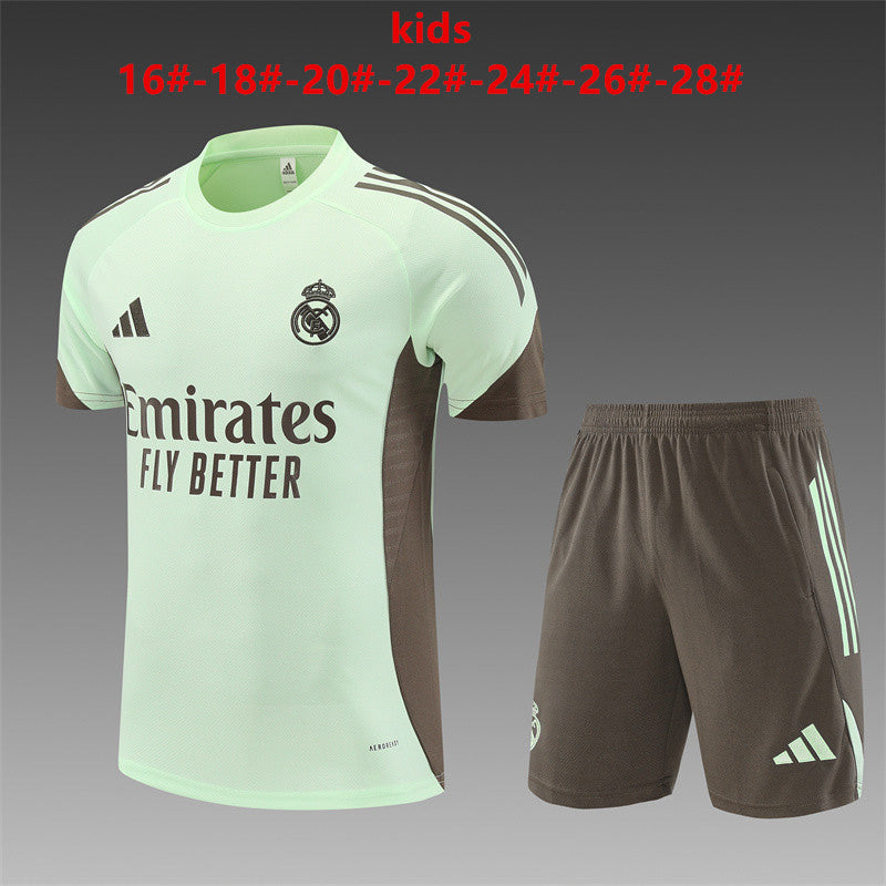 Kids Real Madrid Training Tracksuits 25/26 Football Kit Soccer Jersey