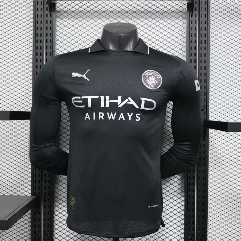Player Version Manchester City Jersey 25/26 Home Long Sleeves Football Kit Soccer Jersey