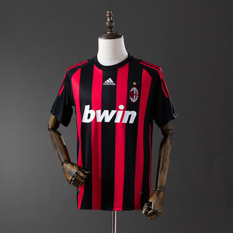 AC Milan Jersey 2008-09 Home Retro Football Kit