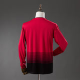 Man United Home Jersey 2018/19 Retro Long Sleeves Football Kit Soccer Shirt