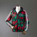 Arsenal Windbreaker 2025/26 Green Red Football Kit
