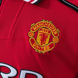 Man United Jersey1998-99 Home Retro Football Kit Long Sleeves