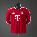 Player Version Bayern Munich Home Jersey 2026-2027 Long Sleeves Football Kit Soccer Shirt PalmSportss