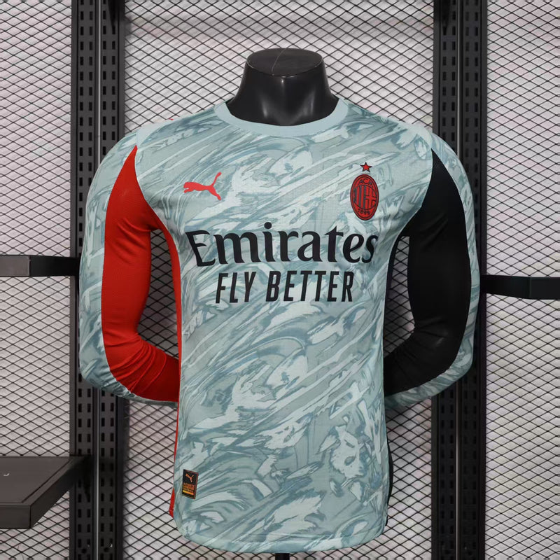 Player Version AC Milan Jersey 25/26 Long Sleeves Football Kit Soccer Jersey
