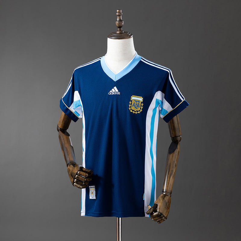 Argentina Jersey 1998 Away Retro Football Kit