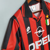 AC Milan Retro Jersey 1996/97 Home Football Jersey Soccer Shirt - PalmSportss