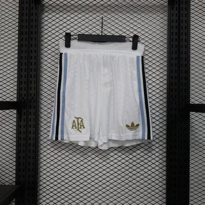 Player Version Argentina Shorts 2025 White Football Kit Soccer Shorts