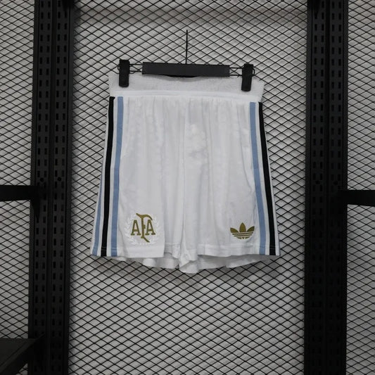 Player Version Argentina Shorts 2025 White Football Kit Soccer Shorts