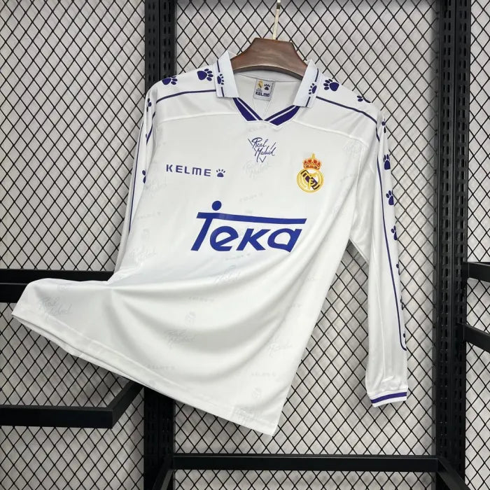 Retro Real Madrid Home Kit 1994/96 Long Sleeves Football Jersey