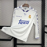 Retro Real Madrid Home Kit 1994/96 Long Sleeves Football Jersey - PalmSportss