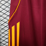 Player Version AS Roma Shorts 25/26 Home Football Kit Soccer Shorts