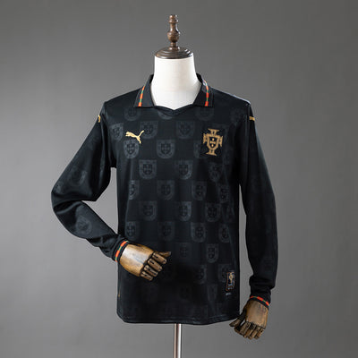 Portugal Black Jersey 25/26 Special Football Kit Long Sleeves