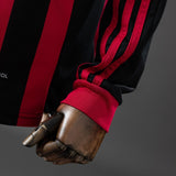 AC Milan Jersey 2013 2014 Retro Home Football Kit Long Sleeves
