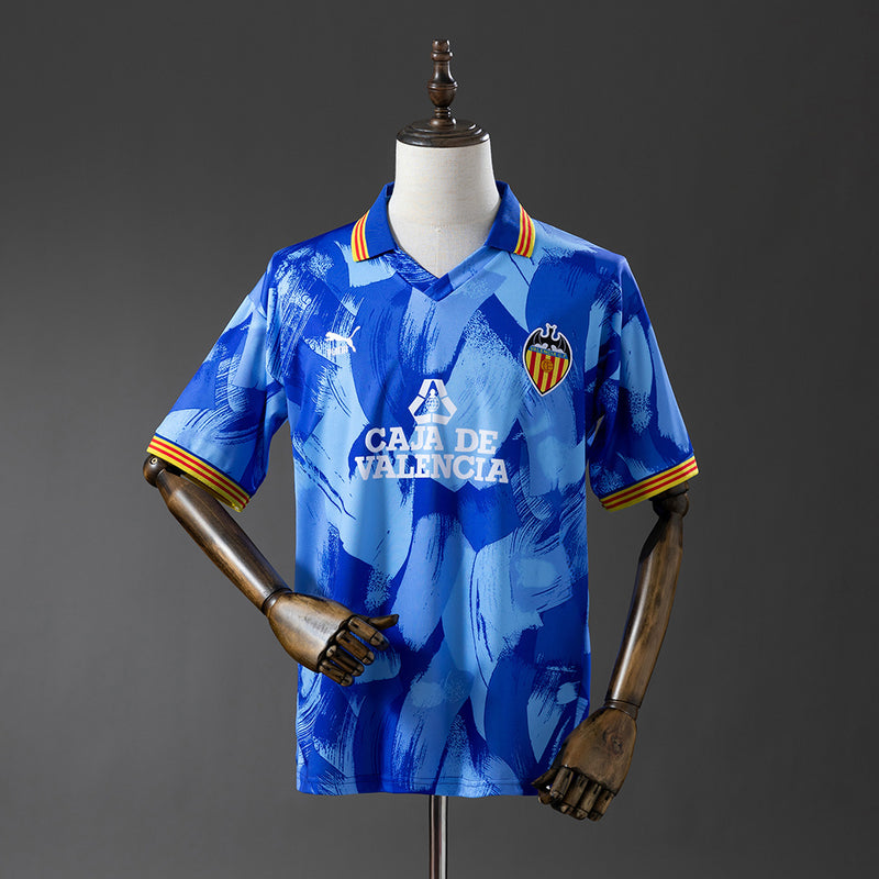 Valencia Jersey 1990-91 Away Retro Football Kit