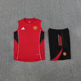 Man United Vest Set Training Tracksuits 25/26 Football Kit Soccer Jersey