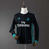 Real Madrid Jersey 2017/18 Away Retro Football Kit Long Sleeves