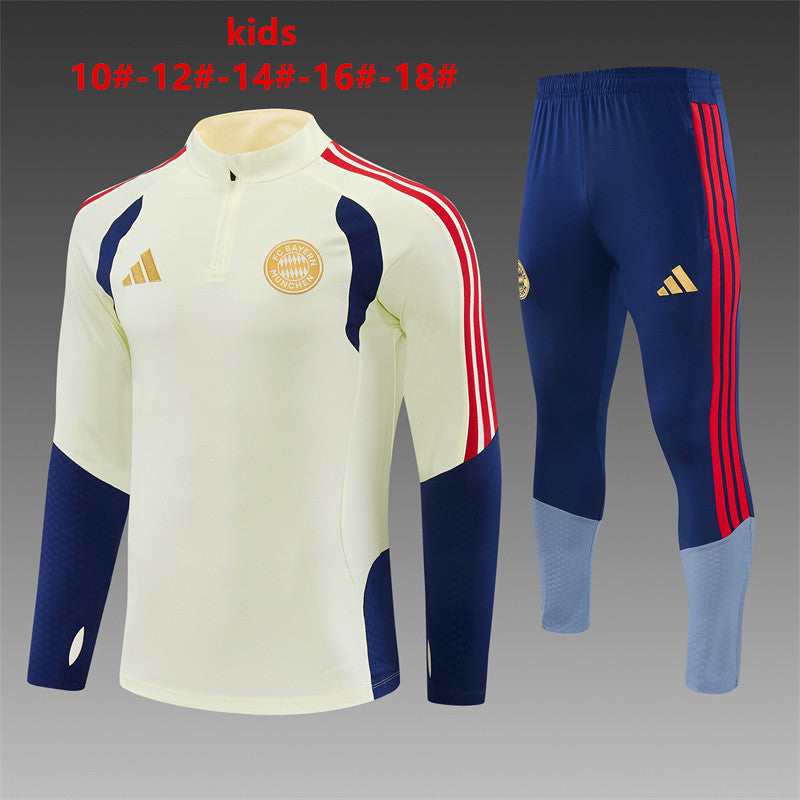 Kids Bayern Munich Training Tracksuits 2026-2027 Football Kit Soccer Jersey