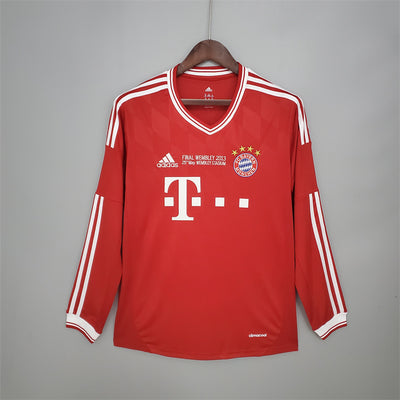 Bayern Munich Jersey Home kit 2013/14 Retro Long Sleeves Football Team Soccer Shirt