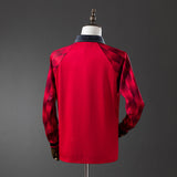 Man United Jersey 1996-98 Home Retro Football Kit Long Sleeves