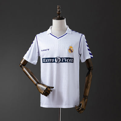 Real Madrid Jersey 1989-90 Home Retro Football Kit