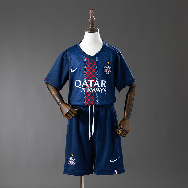 Kids PSG Jersey 25/26 Home Football Kit Star