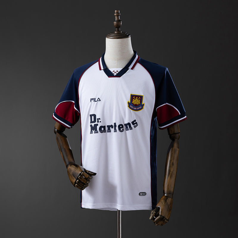 West Ham United Jersey 1999-01 Away Retro Football Kit