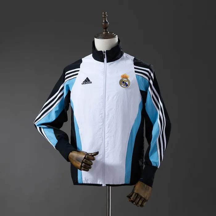 Real Madrid Windbreaker 2025/26 White Football Kit
