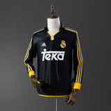 Real Madrid Jersey 1998-00 Away Retro Kit Long Sleeves