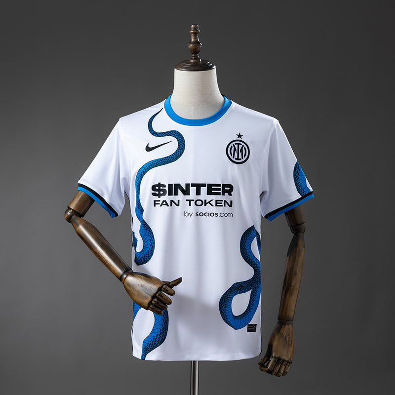 Inter Milan Away Jersey 2021-22 Retro Football Kit Soccer Shirt