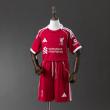 Kids Liverpool Jersey 25/26 Home Football Kit