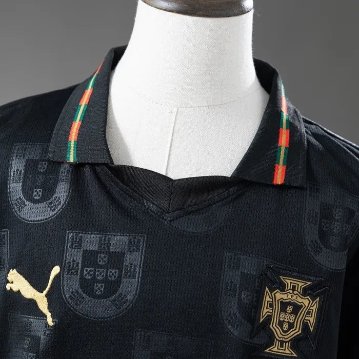 Kids Portugal Jersey 25/26 Away Ronaldo Football Kit Soccer Shirt - PalmSportss