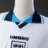 England Jersey 1996 Home Retro Kit Long Sleeves