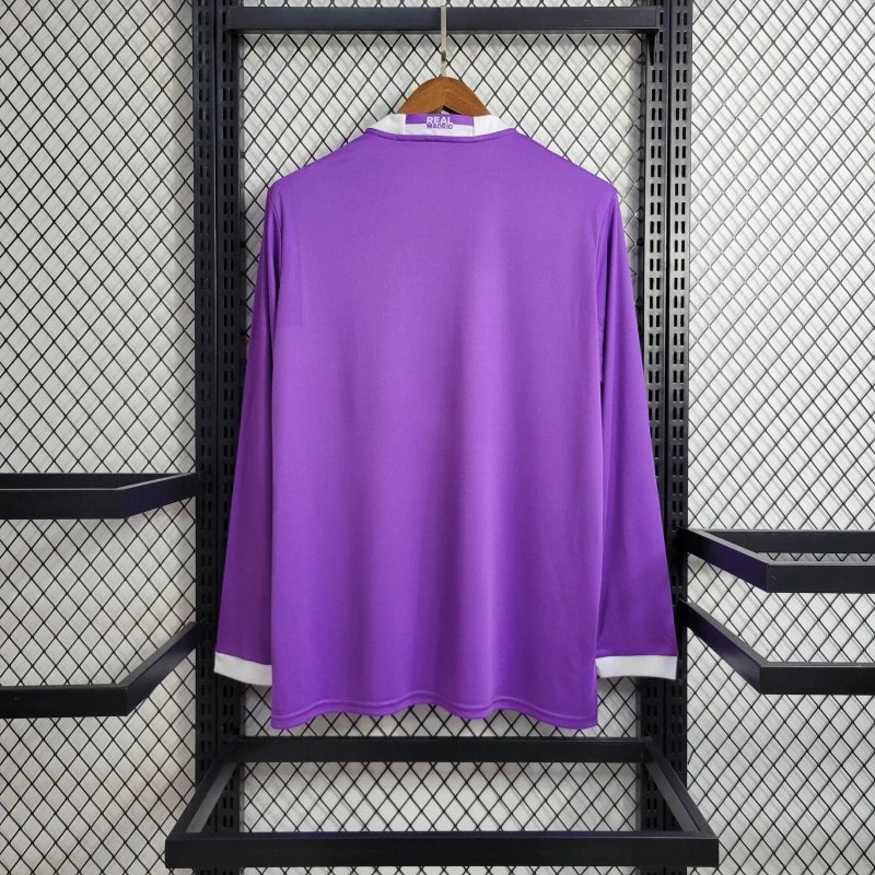 Retro Real Madrid Away Kit 16/17 Long Sleeves Football Jersey