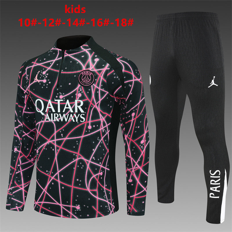 Kids PSG Training Tracksuits 25/26 Football Kit Soccer Jersey