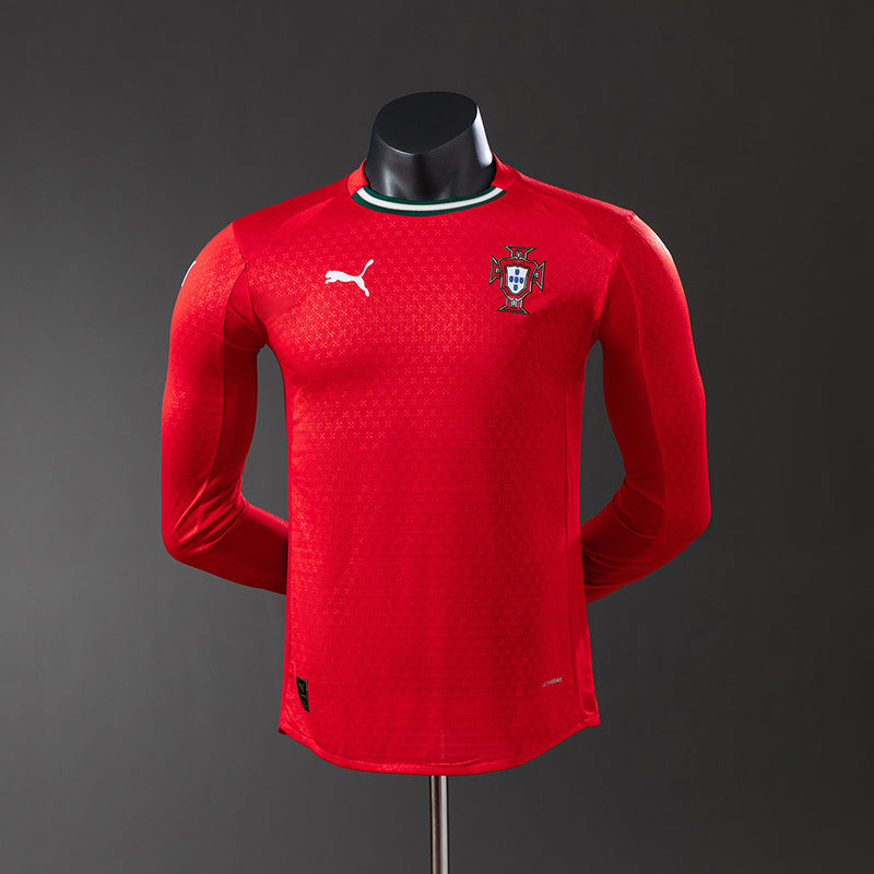 Portugal Jersey 2025/26 Home Football Kit Long Sleeves Player Version