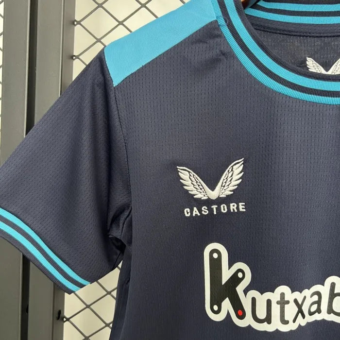 Kids Athletic Bilbao Jersey 25/26 Away Football Kit Soccer Jersey
